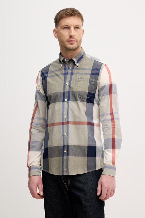 Barbour koszula męska bawełniana Harris Tailored Shirt