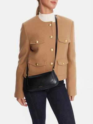 Calvin Klein Torebka Hardware Zip Crossbody LV04F1046G Czarny