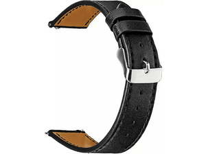 Pasek TOPP do smartwatcha Gear Sport/Galaxy Watch 42 mm/Samsung Galaxy Active/vivomove/vivoactive3 Czarny skóra 40-37-7603