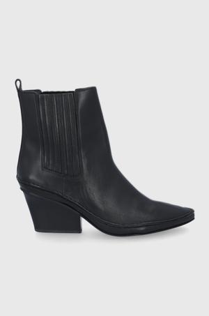 Tory Burch Kowbojki skórzane Lila
