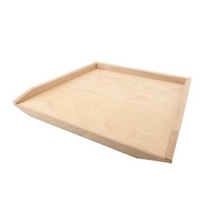 Stolnica do ciasta drewniana 71 x 40 cm duża beżowy