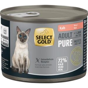 SELECT GOLD Pure Adult Pasztet Cielęcina 24x200 g