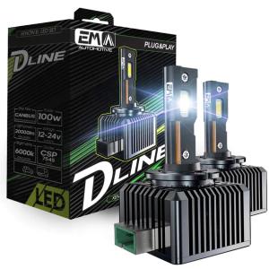 Żarówki LED D3S CANBUS 6000K 20000lm Plug&Play zamiennik ksenonu 2szt