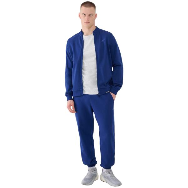 4F spodnie męskie z dzianiny french terry z kolekcji basic 4FWMM00TTROM1139 (S)