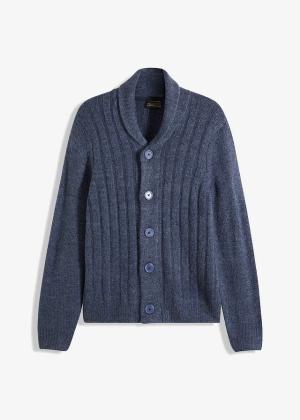 Sweter rozpinany w prążkowany wzór