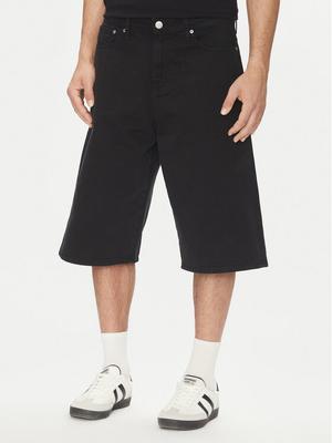 Jack & Jones Szorty jeansowe Owen 12277167 Czarny Baggy Fit