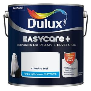 Farba tytanowa Dulux EasyCare+ Plamy+Przetarcia Chłodna Biel 2,5 l