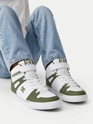 DC Shoes Sneakersy EO-PURE HI TOP EV BOYS DC01795301 Biały