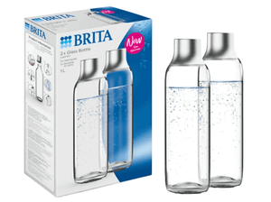 Zestaw butelek BRITA sodaTRIO 2-pak Srebrno-przezroczysty