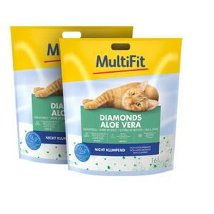 MultiFit Diamonds Aloe Vera żwirek silikonowy 2x16 l