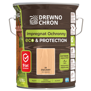 Impregnat ochronny ECOPROTECTION dąb jasny 4,5 l Drewnochron