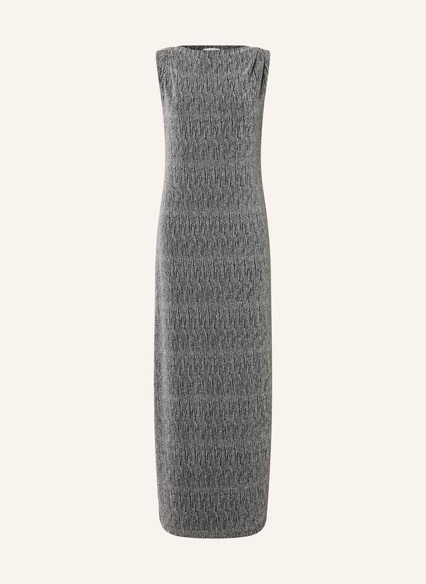 Selected Sukienka Z Błyszczącą Przędzą silber