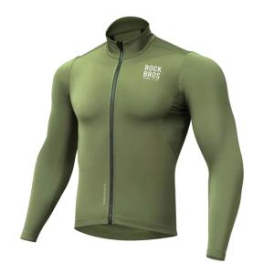 BLUZA ROWEROWA ROCKBROS TLWT001 OCIEPLANA WIATROSZCZELNA L ZIELONA