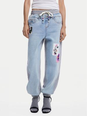 Desigual Jeansy Mnnie 25SWDD72 Niebieski Loose Fit