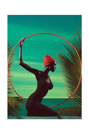 HARTMAN grafika na szkle akrylowym a.i art Ebony Grace 07 28x36 cm