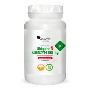 UbiquinoN Naturalny Koenzym Q10 100 mg Na energię Aliness 100 kapsułki VEGE