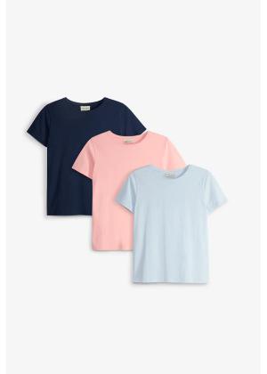 T-shirt z czystej bawełny organicznej (3 szt.)