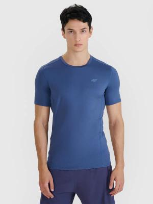 4F koszulka do biegania t-shirt męski 4FWSS25TFTSM1263 granatowy (S)