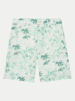 Guess Spodnie materiałowe L5GD20 WFBT0 Zielony Regular Fit