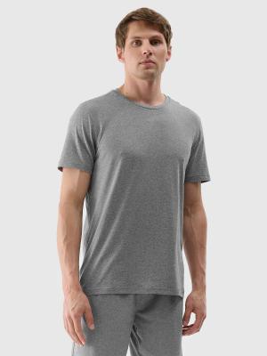 4F koszulka męska t-shirt treningowa 4FWSS25TFTSM1344 szara (XL)