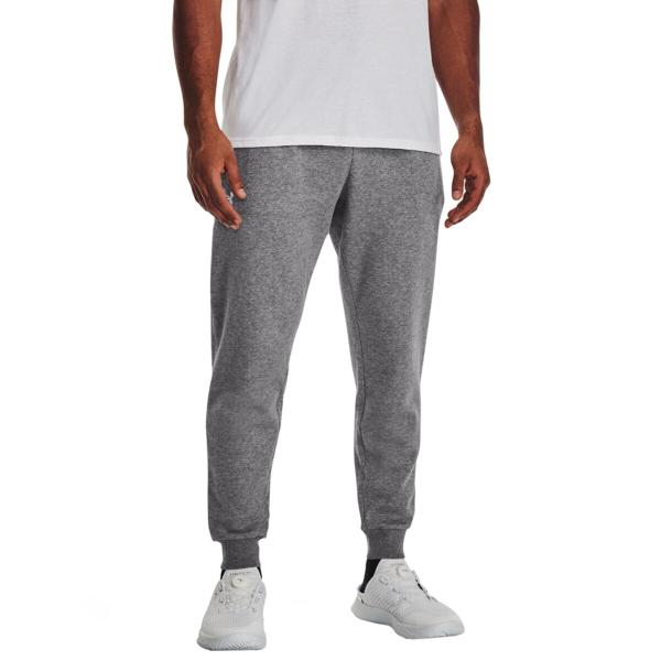 UNDER ARMOUR spodnie dresowe męskie joggery Rival Fleece szare (L)