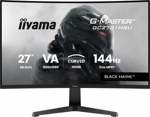 IIYAMA Monitor 27 cali GC2781HSU-B1 VA, FHD, 144Hz, 1ms, 2xUSB, 1500R, 350 cd, 4000:1, HDMI, DP, FreeSync -1920x1080 (48-144Hz), 2x2W