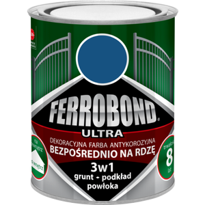 Farba antykorozyjna FERROBOND ULTRA połysk niebieski RAL 5010 0,7 l