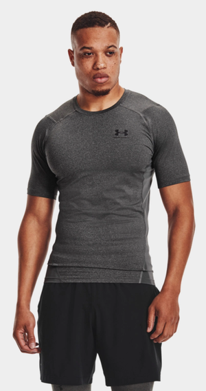 UNDER ARMOUR koszulka na siłowinię męska UA HG Comp ciemnoszary (XXL)