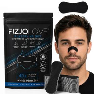 PREMIUM PLASTRY NA NOS FIZJOLOVE - ODDYCHANIE CHRAPANIE SEN TRENING 40 SZT