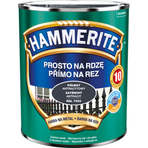 Farba Prosto na rdzę Półmat Antracytowy 0,7 l Hammerite