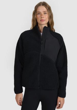 4F bluza polarowa damska polar sherpa 4FWAW25TFLEF329 czarny (XXL)