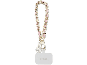 Zawieszka GUESS Universal Hand Strap Saffiano Chain 4G Charm do smartfona GUOUCHSAMC4P