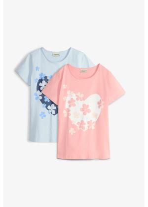 T-shirt z czystej bawełny organicznej (zestaw 2 szt.)