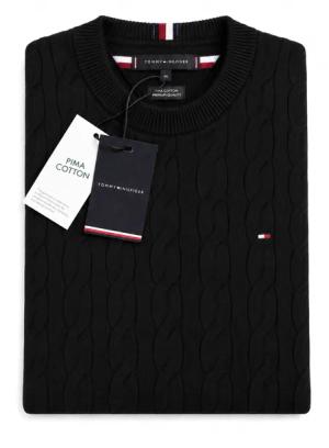 Tommy Hilfiger Sweter Męski Regular fit  Gruby Pleciony roz. XL
