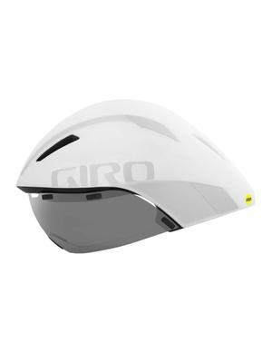 Kask czasowy GIRO AEROHEAD MIPS matte biały silver (51-55)