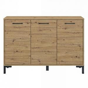 Komoda trzydrzwiowa NEVIO 10 dąb artisan/czarny