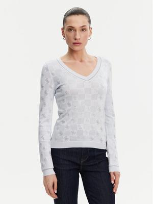 Guess Sweter W5GR07 Z3D60 Niebieski Regular Fit