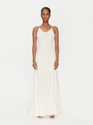 YAS Sukienka wieczorowa Mira 26036359 Kremowy Regular Fit