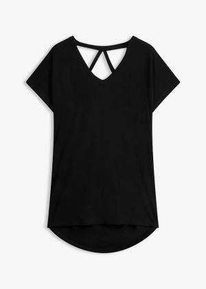 T-shirt z miękkiej wiskozy