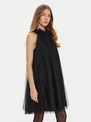 TWINSET Sukienka koktajlowa 242AT2150 Czarny Loose Fit