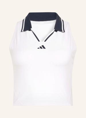 Adidas Krótki Top Tennis Climacool Crop Tank Pro weiss