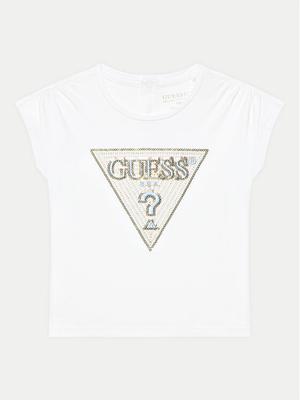 Guess T-Shirt K5GI12 K6YW4 Biały Boxy Fit