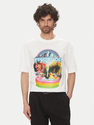 HUGO T-Shirt Duwood 50538512 Biały Relaxed Fit