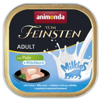 animonda Vom Feinsten karma mokra dla kota, Adult, z mlecznym nadzieniem 32x100g z indykiem i nadzieniem mlecznym