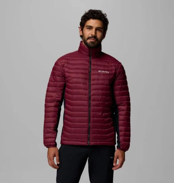 COLUMBIA kurtka męska zimowa Powder Pass Hybrid czerwony (M)