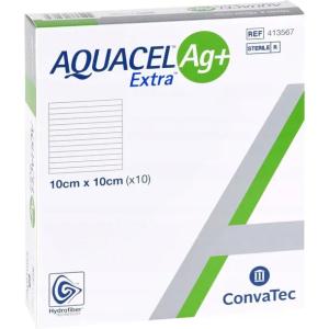 ConvaTec - AQUACEL Ag+ Extra - 10x10cm 10szt.