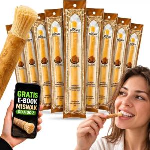 10X MISWAK NATURALNA SZCZOTECZKA DO ZĘBÓW SIWAK SALVADORA PERSICA + GRATIS