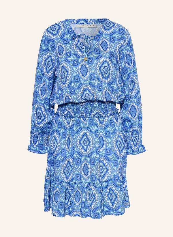 Heidi Klein Sukienka Plażowa Mykonos Z Falbanami blau