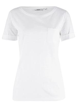 Długi T-shirt z czystej bawełny organicznej