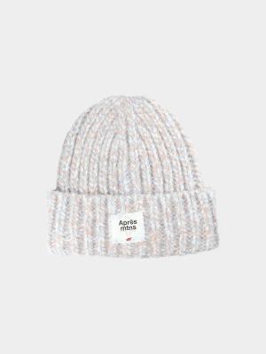 4F czapka damska zimowa beanie 4FWAW25ACAPF572 niebieski (one size)